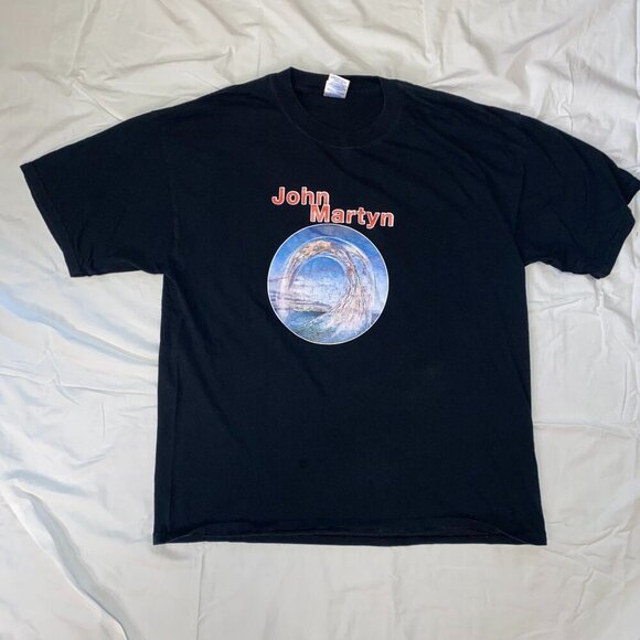 Men's John Martyn Black T-Shirt - Gildan - Picture 2 of 6